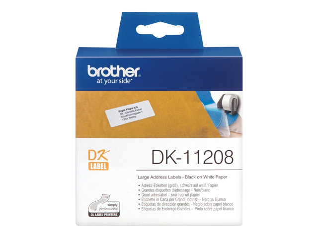 elara DK SINGLE LABLE ROLLS F/ QL-500/550 400PCS/RL 38X9