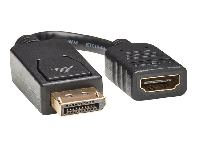 elara Eaton Tripp Lite Series DisplayPort to HDMI Video Adapter Video Converter (M/F) HDCP Black 6 in. (15 cm)