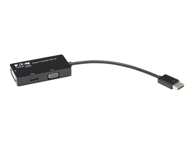 Elara Eaton Tripp Lite Series DisplayPort To VGA / DVI / HDMI 4K X 2K 24/30Hz Adapter Converter