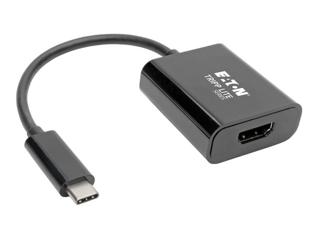 elara Eaton Tripp Lite Series USB C to HDMI Adapter Converter M/F 4K USB Type C to HDMI Black USB Type C Thunderbolt 3 Compatible