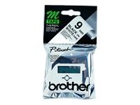 elara BROTHER BLACK ON WHITE 9MM TAPE