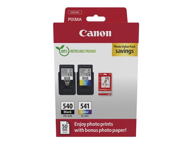 elara Canon PG-540/CL-541 Photo Paper Value Pack