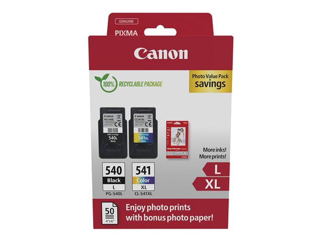 elara Canon PG-540L/CL-541XL Photo Value Pack