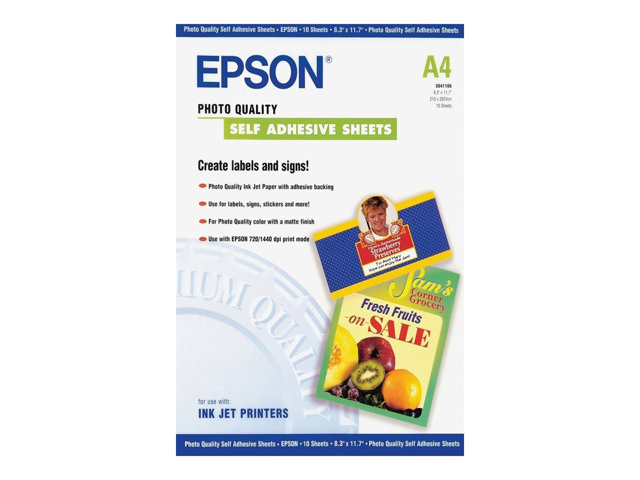elara Epson Photo Quality Self Adhesive Sheets
