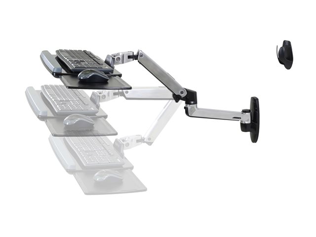 elara Ergotron LX keyboard/mouse arm mount tray