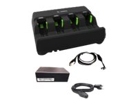 elara Zebra 4-Slot Battery Charger Kit
