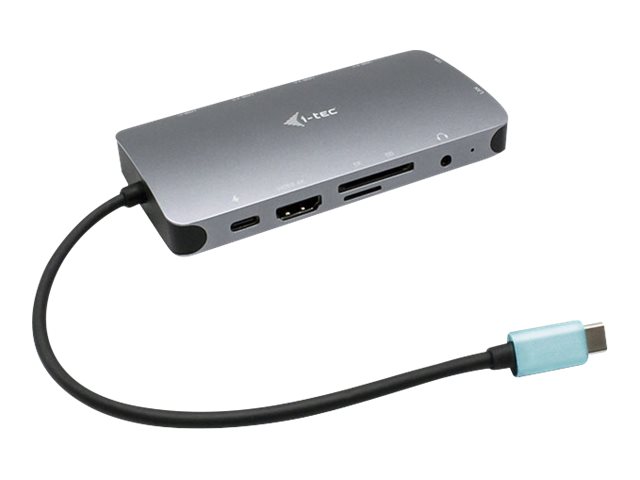 elara i-Tec USB-C Metal Nano Dock HDMI/VGA with LAN + Power Delivery 100 W