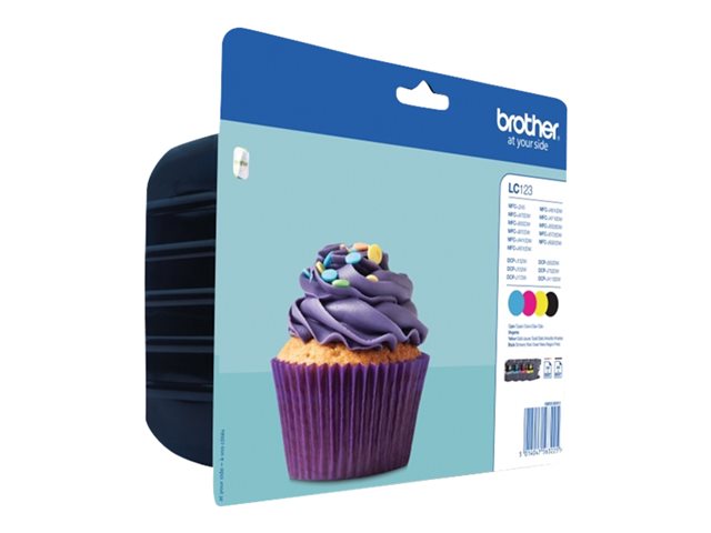 elara INK CARTRIDGE LC-123VALBP VALUEBLISTER 1 PACK BKCM