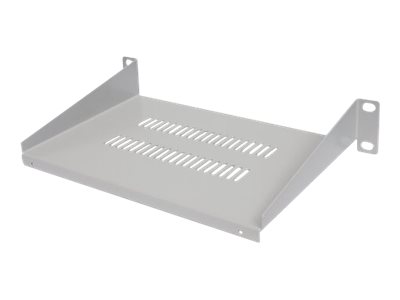 elara Intellinet 10" Cantilever Shelf 1U Shelf Depth 150mm Vented Max 25kg Grey Three Year Warranty