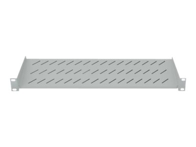 elara Intellinet 19" Cantilever Shelf 1U 2-Point Front Mount 150mm Depth Max 25kg Grey Three Year Warranty