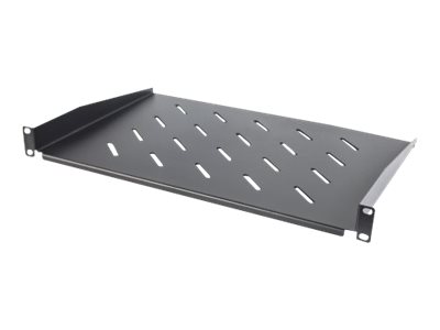 elara Intellinet 19" Cantilever Shelf 1U Shelf Depth 350mm Vented Max 25kg Black Three Year Warranty