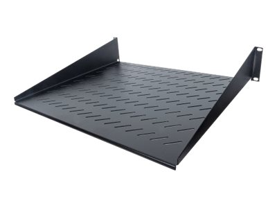 elara Intellinet 19" Cantilever Shelf 2U 2-Point Front Mount 400mm Depth Vented Max 25kg Black Three Year Warranty
