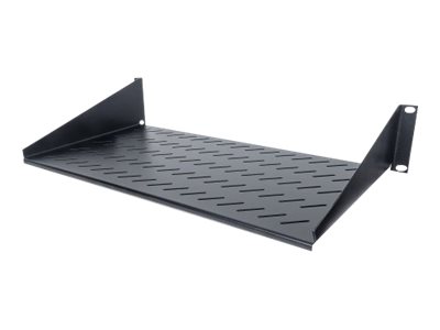 elara Intellinet 19" Cantilever Shelf 2U 2-Point Front Mount 250mm Depth Max 25kg Black Three Year Warranty