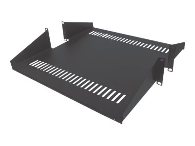 elara Intellinet 19" Double-Sided Cantilever Shelf 2U Double-Sided Shelf for 19" Rack Max 25kg Black Three Year Warranty