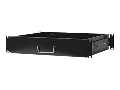 elara Intellinet 19" Drawer Shelf 2U Shelf Depth 350mm Max 30kg Black Three Year Warranty
