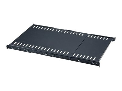elara Intellinet 19" Fixed Extending Shelf 1U Extending Fixed Shelf Steel Max 45kg Black Three Year Warranty