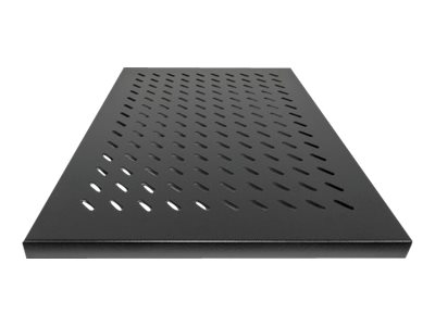 elara Intellinet 19" Fixed Shelf 1U 800mm Depth Heavy-Duty Max 100kg Black