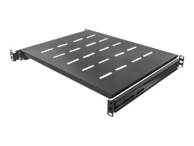 Elara Intellinet 19" Sliding Shelf 1U For 600 To 800mm Depth Cabinets & Racks Shelf Depth 350mm Black