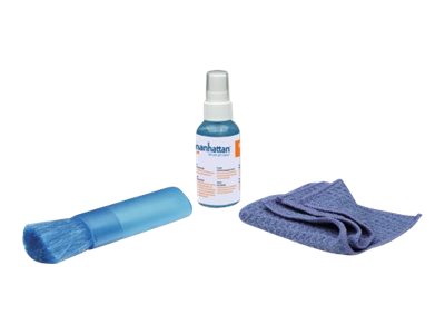 elara Manhattan LCD Cleaning Kit (mini) Alcohol-free Includes Cleaning Solution (60ml) Brush and Microfibre Cloth Ideal for use on monitors/laptops/keyb