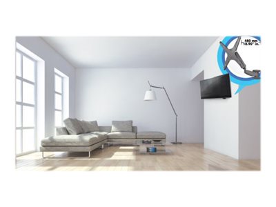 Elara Manhattan TV & Monitor Mount (Clearance Pricing) Wall Spring Arm 1 Screen Screen Sizes: 21-55" Black VESA 75x75 To 400x400mm Max 30kg LFD Hei