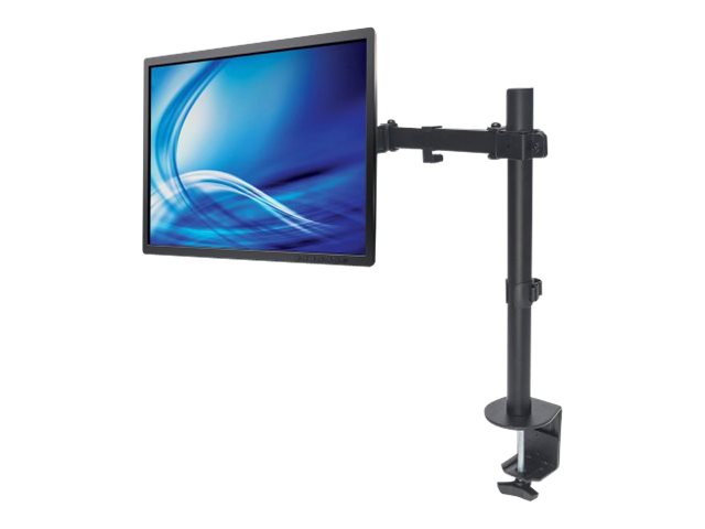 elara Manhattan TV & Monitor Mount Desk Full Motion 1 screen Screen Sizes: 10-27" Black Clamp Assembly VESA 75x75 to 100x100mm Max 8kg Lifetime War