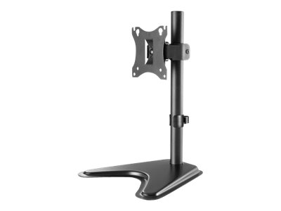 elara Manhattan TV & Monitor Mount Desk Tilt/Swivel/Rotation 1 screen Screen Sizes: 10-27" Black Stand Assembly VESA 75x75 to 100x100mm Max 7kg Lif