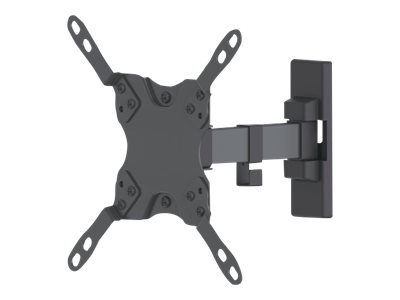 elara Manhattan TV & Monitor Mount Wall Tilt and Swivel 1 screen Screen Sizes: 13-42" Black VESA 75x75 to 200x200mm Max 20kg Swivel with 2 pivots L