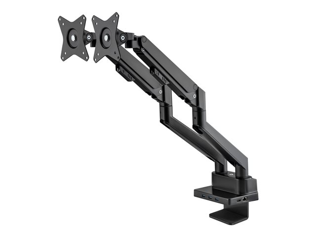 elara Manhattan TV & Monitor Mount with built-in Dock/Hub Desk Full Motion (Gas Spring) 2 screens (to 27") Ports (x7): Ethernet HDMI (x2) USB-A (x3) a