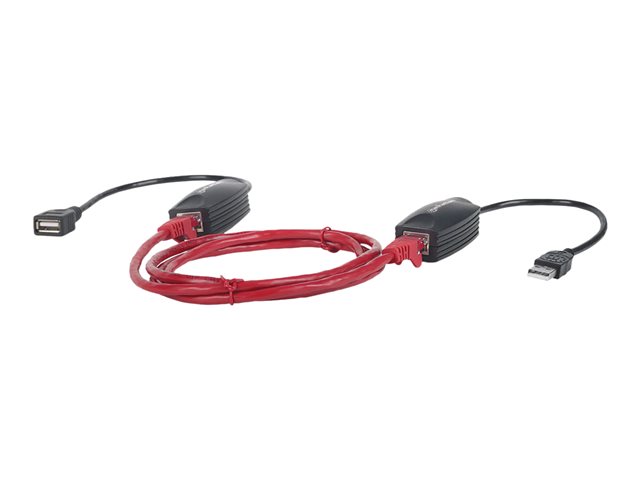 elara Manhattan USB-A Line Extender for use with RJ45 network cable (not included) extends USB Device up to 60m bus power Cat5e/Cat6/Cat6A RJ45 network