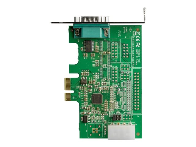 Elara StarTech.com 1-port PCI Express RS232 Serial Adapter Card PCIe RS232 Serial Host Controller Card PCIe To Serial DB9 COM Port 16950 UART Low Profil