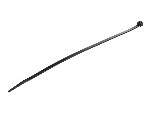 elara StarTech.com 10"(25cm) Cable Ties 1/8"(4mm) wide 2-5/8"(68mm) Bundle Diameter 50lb(22kg) Tensile Strength Nylon Self Locking Zip Ties w/Curved Tip