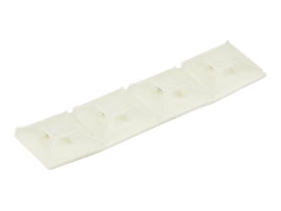 Elara StarTech.com 100 Pack Cable Tie Mounts With Adhesive Tape For 0.13 In. (3.2 Mm) Wide Ties Nylon/Plastic Zip Tie Mounts Electrical/Network Cable Wrap