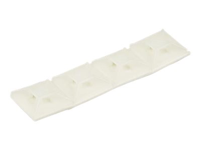 elara StarTech.com 100 Pack Cable Tie Mounts with Adhesive Tape for 0.13 in. (3.2 mm) Wide Ties Nylon/Plastic Zip Tie Mounts Electrical/Network Cable Wrap