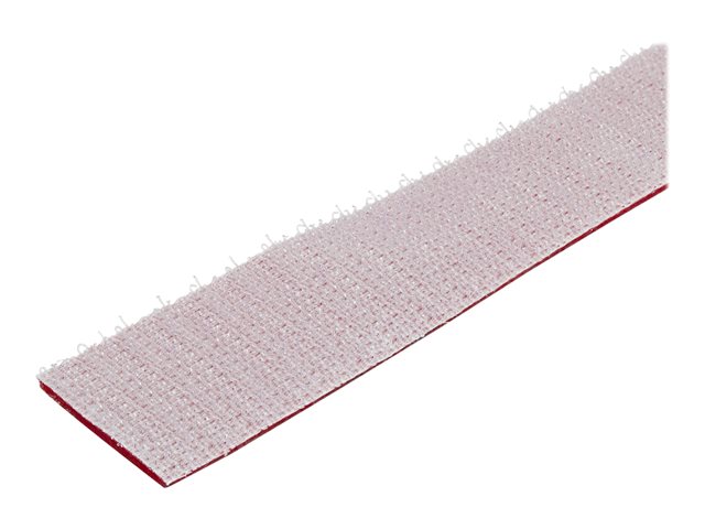 Elara StarTech.com 100ft Hook And Loop Roll Cut-to-Size Reusable Cable Ties Bulk Industrial Wire Fastener Tape /Adjustable Fabric Wraps Red / Resuable Sel