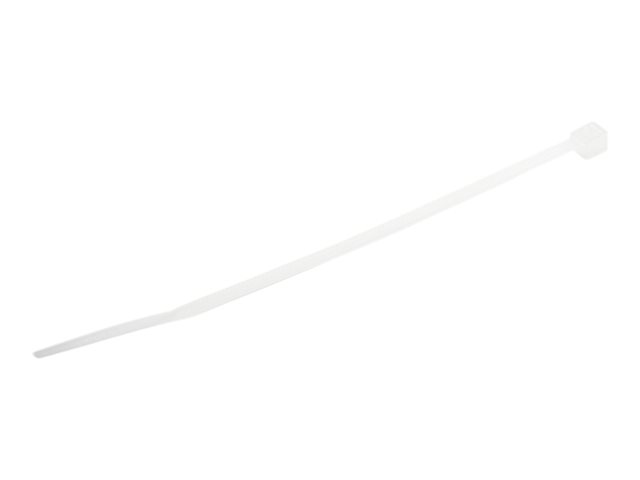 elara StarTech.com 10cm(4") Cable Ties 2mm(1/16") wide 22mm(7/8") Bundle Diameter 8kg(18lb) Tensile Strength Nylon Self Locking Zip Ties with Curved Tip