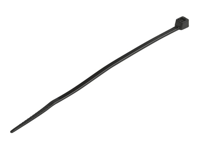 elara StarTech.com 10cm(4") Cable Ties 2mm(1/16") wide 22mm(7/8") Bundle Diameter 8kg(18lb) Tensile Strength Nylon Self Locking Zip Ties with Curved Tip