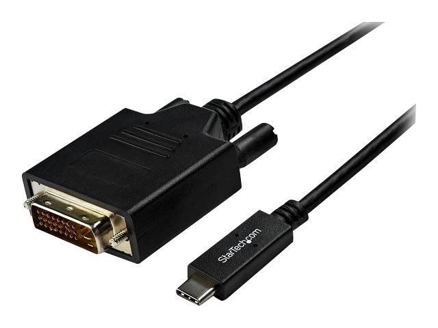 elara StarTech.com 10ft (3m) USB C to DVI Cable 1080p (Single Link) USB Type-C (DP Alt Mode HBR2) to DVI-Digital Video Adapter Cable Thunderbolt 3 Compati