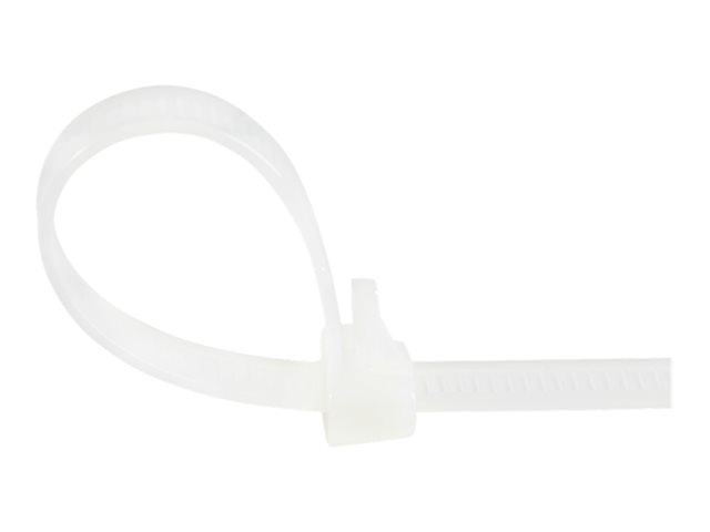Elara StarTech.com 12cm(5") Reusable Cable Ties 7mm(1/4") Wide 30mm(1-1/8") Bundle Dia. 22kg(50lb) Tensile Strength Releasable Nylon Ties Indoor/Outdoor