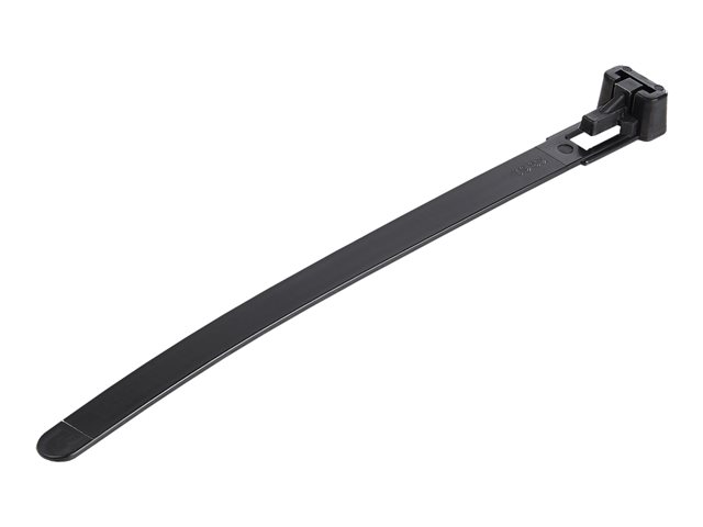 elara StarTech.com 12cm(5") Reusable Cable Ties 7mm(1/4") wide 30mm(1-1/8") Bundle Dia. 22kg(50lb) Tensile Strength Releasable Nylon Ties Indoor/Outdoor