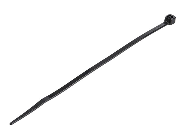 elara StarTech.com 15cm(6") Cable Ties 3mm(1/8") wide 39mm(1-3/8") Bundle Diameter 18kg(40lb) Tensile Strength Nylon Self Locking Zip Ties w/ Curved Tip