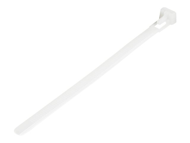 elara StarTech.com 15cm(6") Reusable Cable Ties 7mm(1/4") wide 35mm(1-3/8") Bundle Dia. 22kg(50lb) Tensile Strength Releasable Nylon Ties Indoor/Outdoor