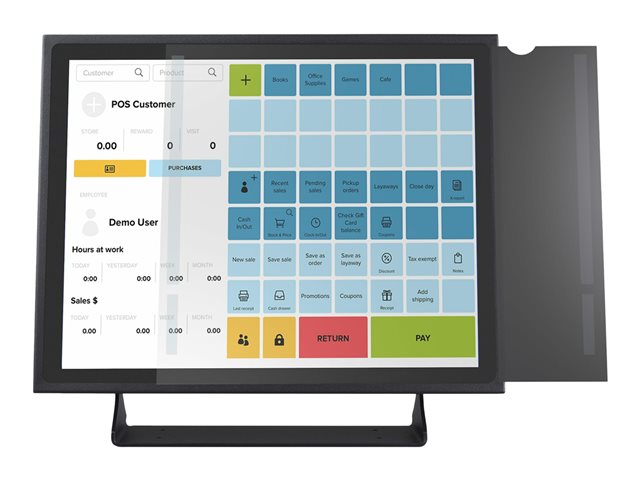Elara StarTech.com 19-inch 5:4 Computer Monitor Privacy Filter Anti-Glare Privacy Screen With 51% Blue Light Reduction Black-out Monitor Screen Protector