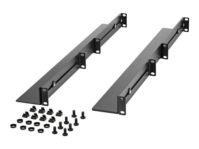 Elara StarTech.com 1U 19 Inch Server Rack Rails 24-36 Inch Adjustable Depth Universal 4 Post Rack Mount Rails Network Equipment/Server/UPS Mounting Rail
