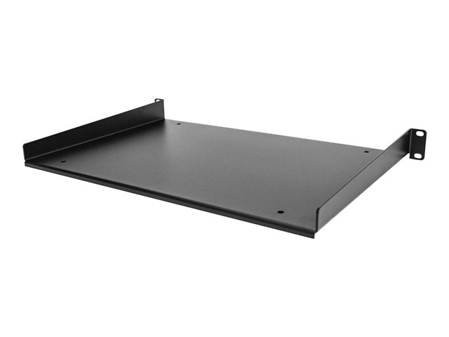 Elara StarTech.com 1U Fixed Server Rack Mount Shelf 12in Deep Steel Universal Cantilever Tray For 19" AV/Data/Network Equipment Rack With Cage Nuts & Screw