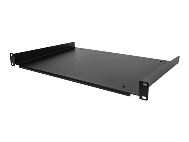 elara StarTech.com 1U Fixed Server Rack Mount Shelf 12in Deep Steel Universal Cantilever Tray for 19" AV/Data/Network Equipment Rack with Cage Nuts & Screw