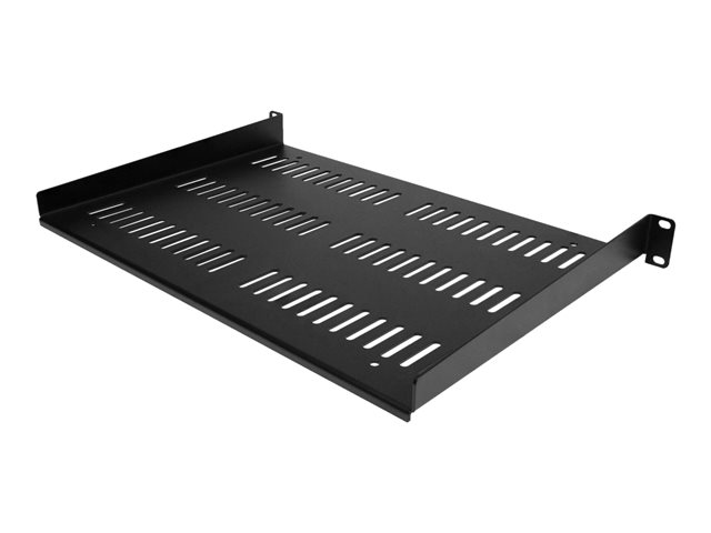 Elara StarTech.com 1U Vented Server Rack Cabinet Shelf 12in Deep Fixed Cantilever Tray Rackmount Shelf For 19" AV/Data/Network Equipment Enclosure W/ Cage
