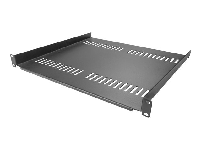 Elara StarTech.com 1U Vented Server Rack Cabinet Shelf 16in Deep Fixed Cantilever Tray Rackmount Shelf For 19" AV/Data/Network Equipment Enclosure W/ Cage