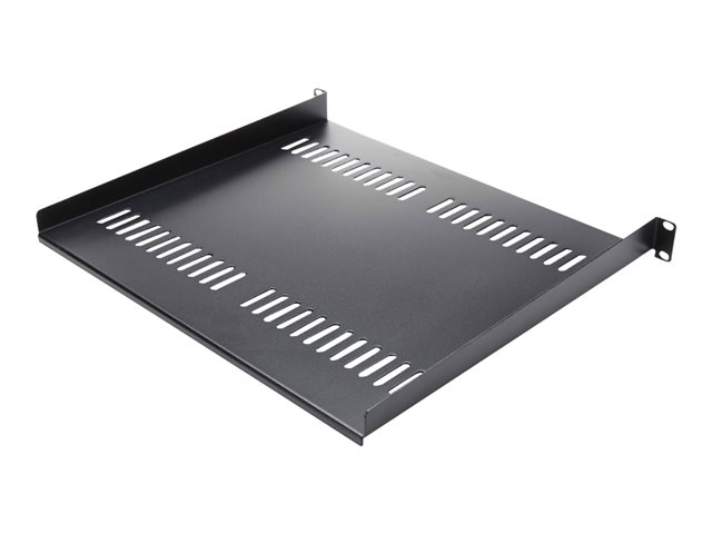elara StarTech.com 1U Vented Server Rack Cabinet Shelf 16in Deep Fixed Cantilever Tray Rackmount Shelf for 19" AV/Data/Network Equipment Enclosure w/ Cage