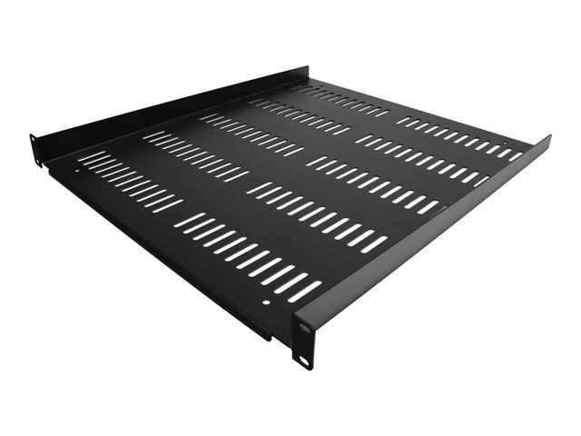 elara StarTech.com 1U Vented Server Rack Cabinet Shelf 20in Deep Fixed Cantilever Tray Rackmount Shelf for 19" AV/Data/Network Equipment Enclosure w/ Cage