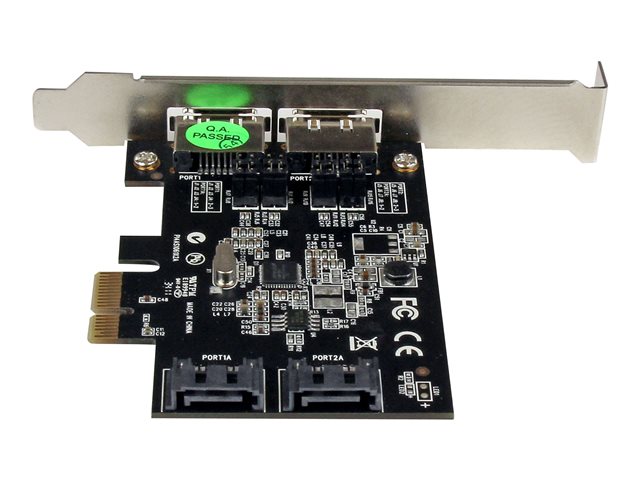 elara StarTech.com 2 Port PCI Express SATA 6 Gbps eSATA Controller Card